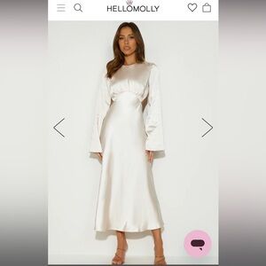 Hello Molly All About You and Me Satin Maxi Dress